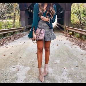 J. Crew Houndstooth Skirt